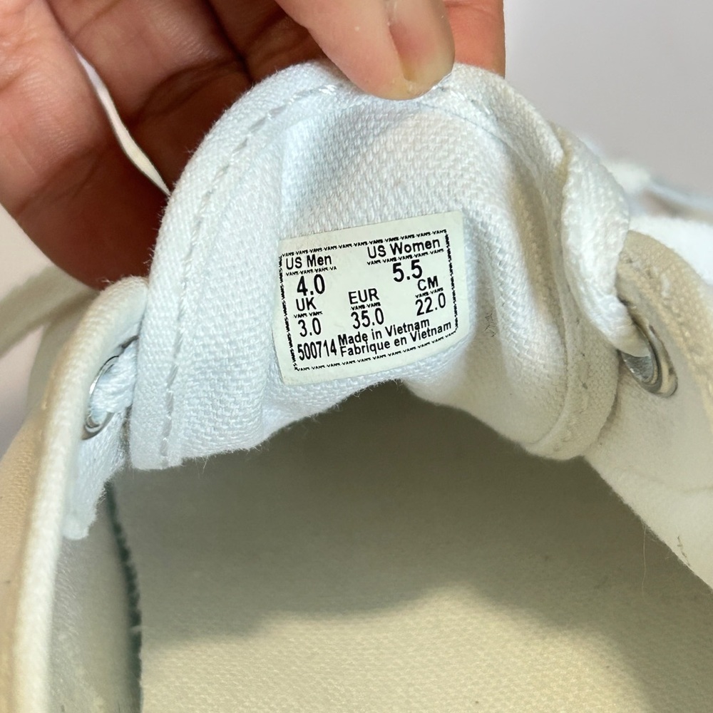 Vans Authentic Skate Women’s Shoe  Size: 5.5 True White - Picture 4 of 14